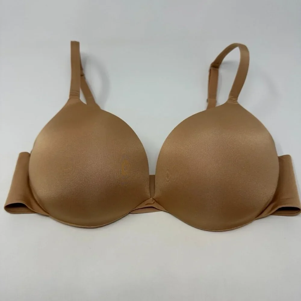 SKIMS Ultimate Bra‎ Teardrop Push Up Plunge bra Ochre size 36D NWT - Picture 3 of 9